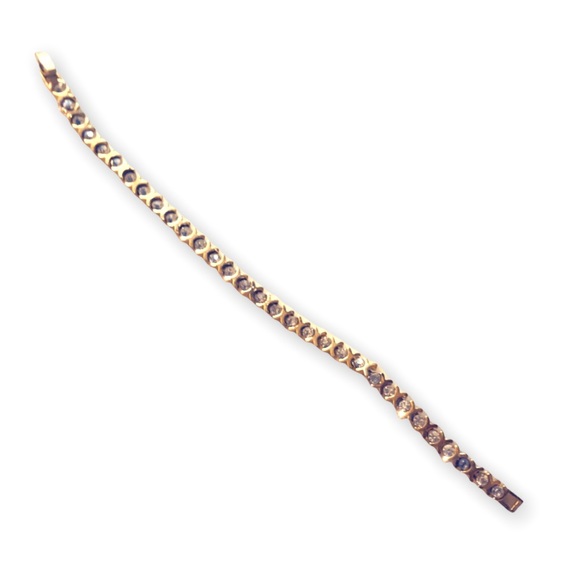 Vintage Moscow 4.80ct. White Topaz 14k Gold Tennis Bracelet 1950s - Picture 15 of 16